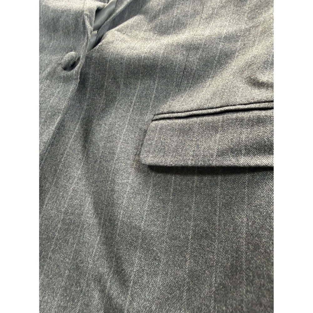 NWT JJXX women's Mary Brushed Reg Blazer TLR SN Dark Grey Pinstripe - Picture 3 of 11